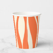 Ebb und Flow - Rosa, Orange und Creme Pappbecher (Rechts)