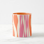 Ebb und Flow - Rosa, Orange und Creme Tasse (Zentrum)