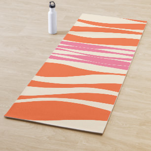 Ebb und Flow - Rosa, Orange und Creme Yogamatte
