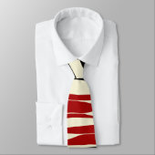 Ebb und Flow - Rot und Creme Krawatte (Gebunden)