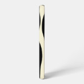 Ebb und Flow - Rot und Creme Samsung Galaxy Hülle (Linke Seite)