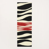 Ebb und Flow - Rot und Creme Yogamatte (Rückseite)