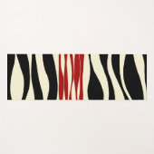 Ebb und Flow - Rot und Creme Yogamatte (Vorderseite (Horizontal))