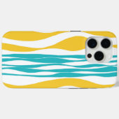 Ebb und Flow - Türkis & Gelb Case-Mate iPhone Hülle (Rückseite (Horizontal))