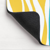 Ebb und Flow - Türkis & Gelb Mousepad (Ecke)
