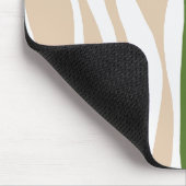EBB und Flow - Weiß, Sand und Palm grün Mousepad (Ecke)
