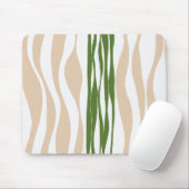 EBB und Flow - Weiß, Sand und Palm grün Mousepad (Mit Mouse)