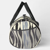 Ebb und Fluss in Schwarz, Grau und Creme Duffle Bag (Rechts)