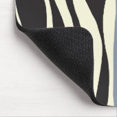 Ebb und Fluss in Schwarz, Grau und Creme Mousepad (Ecke)