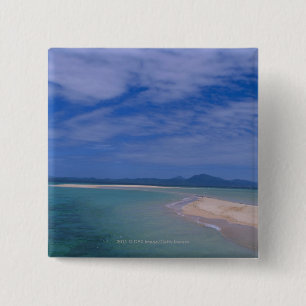 Ebbe am Strand Button