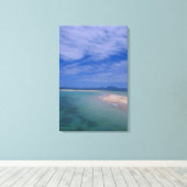 Ebbe am Strand Leinwanddruck (Insitu (Holzboden))