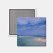 Ebbe am Strand Magnet (Vorderseite/Rückseite)