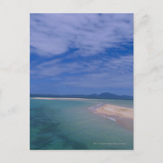 Ebbe am Strand Postkarte (Vorderseite)