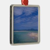 Ebbe am Strand Silbernes Ornament (Rechts)