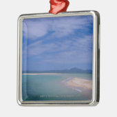 Ebbe am Strand Silbernes Ornament (Links)