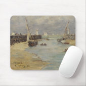 Ebbe bei Trouville, 1895 (Öl auf Platte) Mousepad (Mit Mouse)