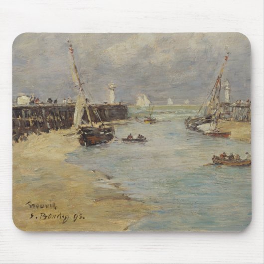 Ebbe bei Trouville, 1895 (Öl auf Platte) Mousepad (Vorne)