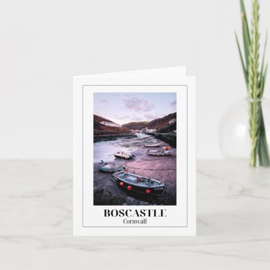 Ebbe, Boskastle, Cornwall Karte (Vorderseite)