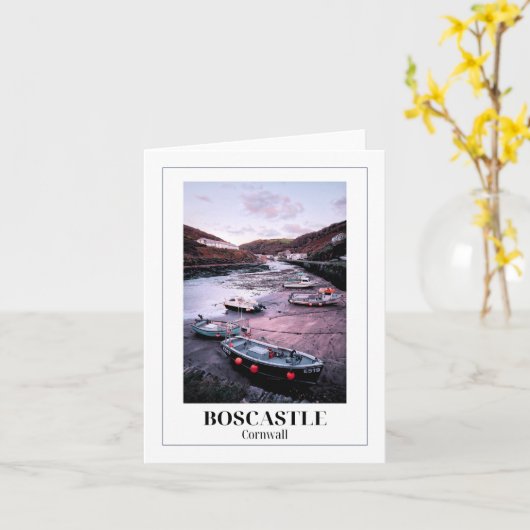 Ebbe, Boskastle, Cornwall Karte (Gelbe Blume)