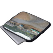 Ebbe in der Bay of Fundy in St. Martins, Neu Laptopschutzhülle (Vorne Knopf)