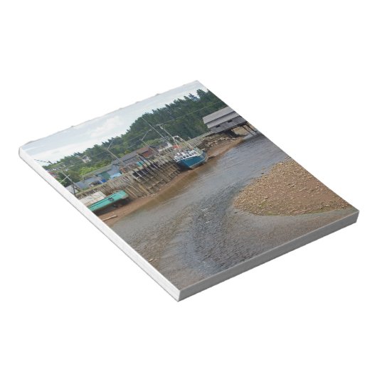 Ebbe in der Bay of Fundy in St. Martins, Neu Notizblock (angewinkelt)