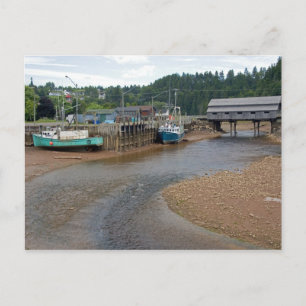 Ebbe in der Bay of Fundy in St. Martins, Neu Postkarte