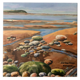 Ebbe Strand Meer Szene Fliese