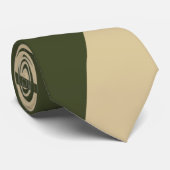 Ebbe und Flut 4 in Khaki und Grün Krawatte (Gerollt)