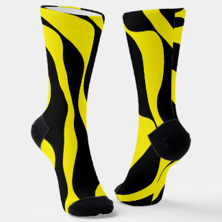 Ebbe und Flut 4 in Schwarz und Gelb Socken