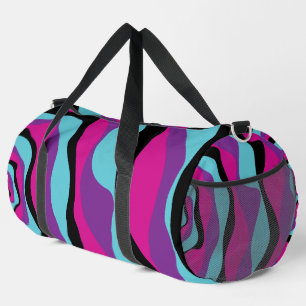 Ebbe und Flut 4 - Pink, Lila, Blau und Schwarz Duffle Bag