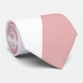 Ebbe und Flut 4 - Pink und Weiß Krawatte (Gerollt)