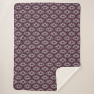 Ebbe-und-Flut-Maroon-Motiv-Sherpa-Decke Sherpadecke