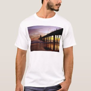 Ebbereflexionen am Sonnenuntergang, Huntington T-Shirt