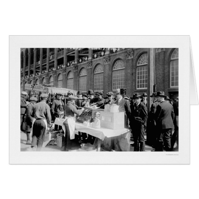 Ebbets Field Hot Dog Stand Baseball 1920 (Vorderseite (Horizontal))