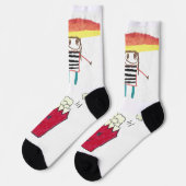 Ebby mit ihrem Haustier Socken (Linkes Detail)