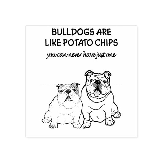 EBD Bullies Bully English Bulldog Liebhaber! Gummistempel (Prägung)
