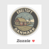 Ebeltoft, Dänemark Aufkleber (Blatt)
