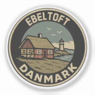 Ebeltoft, Dänemark Danmark  Aufkleber