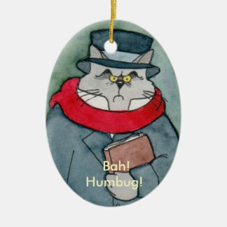 EbeMeowzer Scrooge von einem Weihnachten Carol Keramikornament