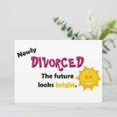 Eben geschiedene Party Einladung (Stehend Vorderseite)