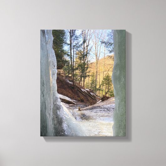 EBEN ICE CAVES MICHIGAN U.S.A. CANVAS PRINT LEINWANDDRUCK (Vorderseite)
