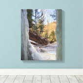 EBEN ICE CAVES MICHIGAN U.S.A. CANVAS PRINT LEINWANDDRUCK (Insitu (Holzboden))