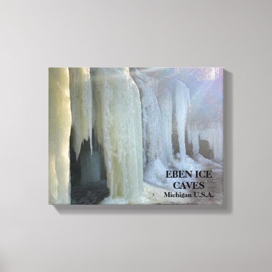 EBEN ICE CAVES MICHIGAN U.S.A. CANVAS PRINT LEINWANDDRUCK (Vorderseite)