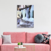 EBEN ICE CAVES MICHIGAN US.A. LEINWANDDRUCK (Insitu (Wohnzimmer))