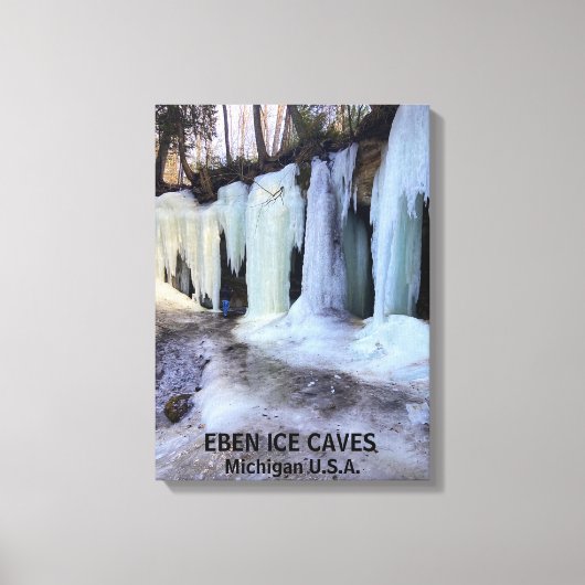 EBEN ICE CAVES MICHIGAN US.A. LEINWANDDRUCK (Vorderseite)