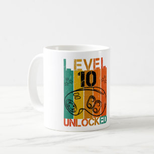 EBENE 10 UNLOCKIERT - FUNNY BIRTHDAY GAMER GAMING KAFFEETASSE