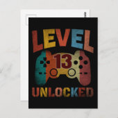 EBENE 13 UNLOCKIERT POSTKARTE (Vorne/Hinten)