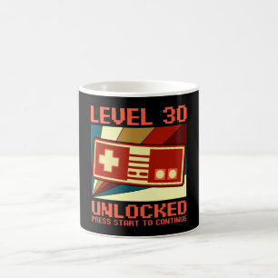 EBENE 30 UNLOCKIERTER 30 GeburtstagsgeschenkGamer Kaffeetasse