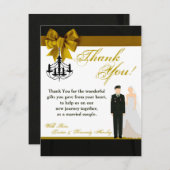 EBENE 4x5 danken Ihnen, ARMEE einheitliche Dankeskarte (Vorne/Hinten)