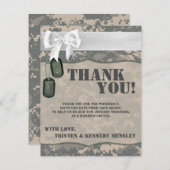 EBENE 4x5 danken Ihnen, Camouflage Dankeskarte (Vorne/Hinten)